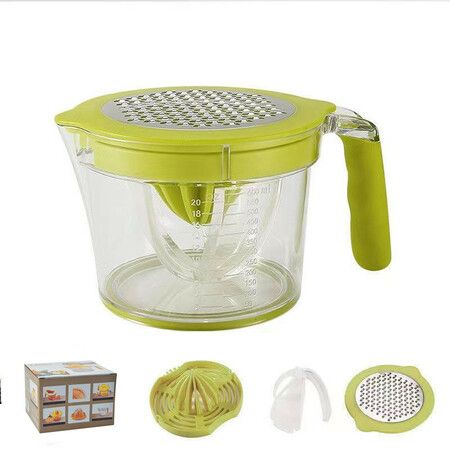 Multifunctional Manual Juicer, Lemon and Lime Juicer with Comfort Grip Handle(Green)