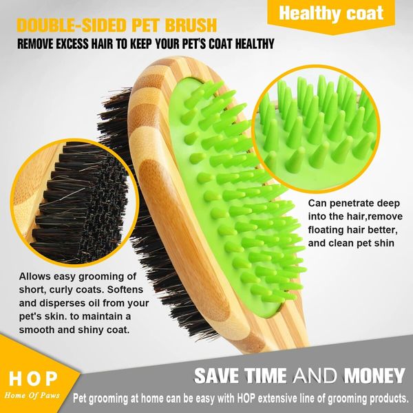 Short Hair Dog Brush Pet Brushing Grooming Comb for Short Hair Coats Detangling and Shedding Coat Hair Remover