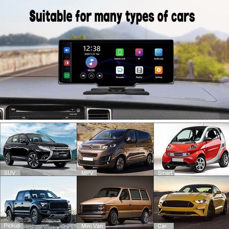 64G Android OS Wireless Apple Carplay Android Auto with Dash Cam 10 26 Carplay Screen with GPS Navigation Mirror Link Backup Camera Loop