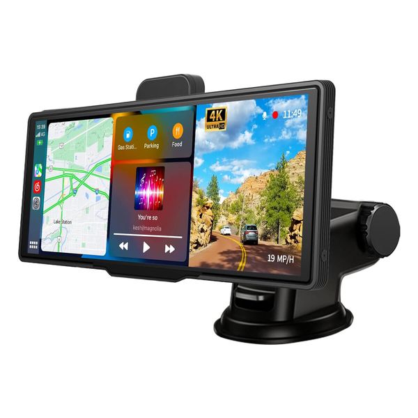 64G Android OS Wireless Apple Carplay Android Auto with Dash Cam 10 26 Carplay Screen with GPS Navigation Mirror Link Backup Camera Loop