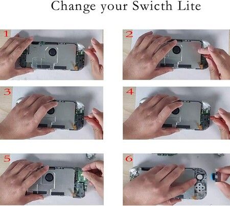 Replacement Joystick Repair Joystick Replacement Tool Kit for Switch lite and Gamepad Controller