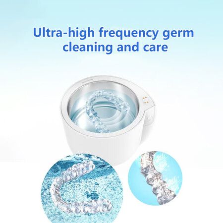 Ultrasonic UV Jewelry Cleaner Cleaning Machine For Dentures, Aligner, Retainer Mouth Guard, Toothbrush Head, Jewelry, Diamonds,Rings