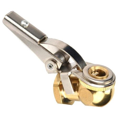 2PCS Tyre Air Valve Tyre Inflating, Air Valve 1/4 Inch NoClip/Clip Copper Tyre Air Valve Suitable For Car Motor