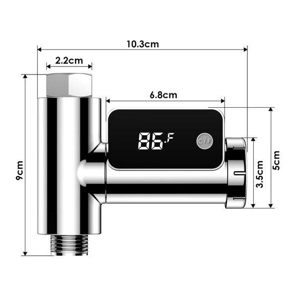 Water Thermometer Shower Hardware Supplies Bath Temperature Ice Bathtub Baby Bath Tubs Fahrenheit Celsius Thermometer