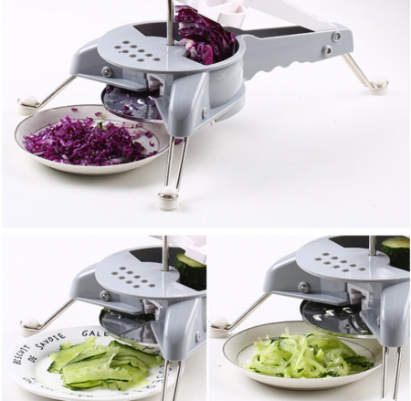 Manual Vegetable Cutter Slicer Easy Clean Grater with Handle Multi Purpose Home Kitchen Tool