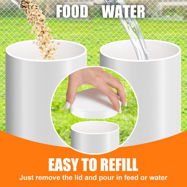 Chicken Bird Feeder Waterer Set Automatic Water Dispenser Poultry Coop 3KG Food 4L Drinker Kit Auto Aviary Chook Chick Hen Quail Drinking Cup