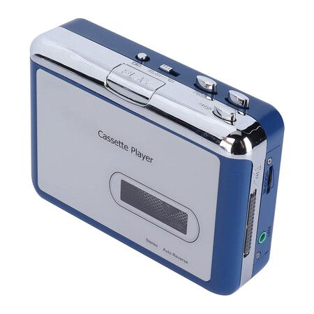 Portable Bluetooth Cassette Player Transmit Retro Tape Music to Bluetooth Earphones or Speakers Personal Walkman