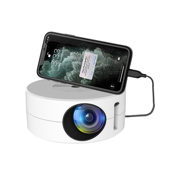 Portable Household Projector Mini Mobile Phone Hd Color White