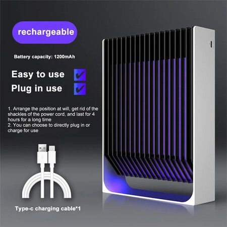 Rechargeable  Mosquito Killer Lamp Household Electric Shock Insect Killer Lamp Indoor Automatic Mosquito Trap Summer Flycatcher