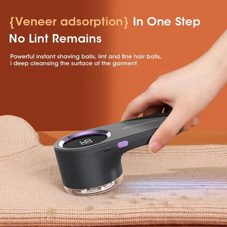 Portable  Lint Remover Electric Hairball Trimmer Smart LED Digital Display Fabric USB Charging Household