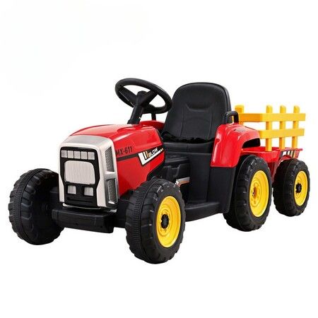 ALFORDSON Kids Ride On Car Tractor 12V Electric Toy Vehicle Child Toddlers Red