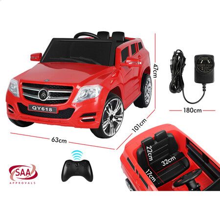 ALFORDSON Kids Ride On Car 12V Eletric Motor Remote Car SUV Red