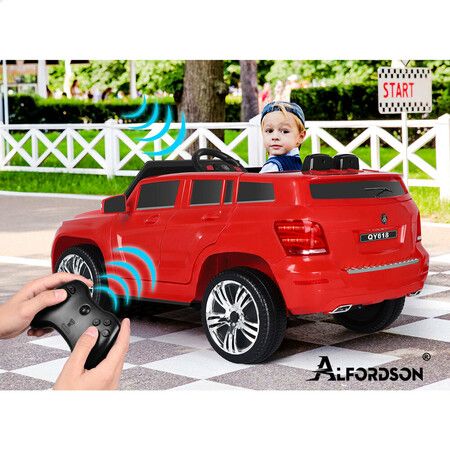 ALFORDSON Kids Ride On Car 12V Eletric Motor Remote Car SUV Red