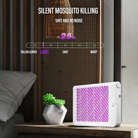 Rechargeable Mosquito Killer Lamp Vertical Wall Indoor and Outdoor UV Mosquito Killer Summer Flycatcher