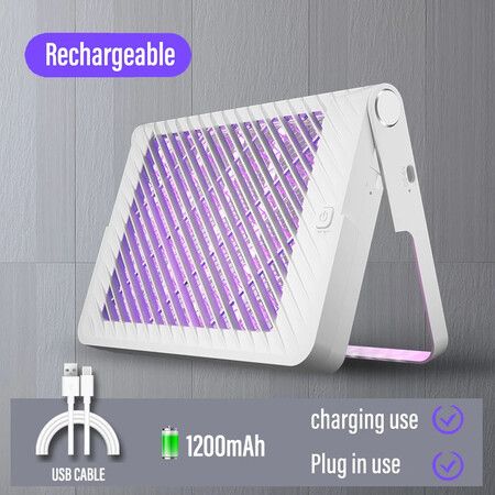 Rechargeable Mosquito Killer Lamp Vertical Wall Indoor and Outdoor UV Mosquito Killer Summer Flycatcher