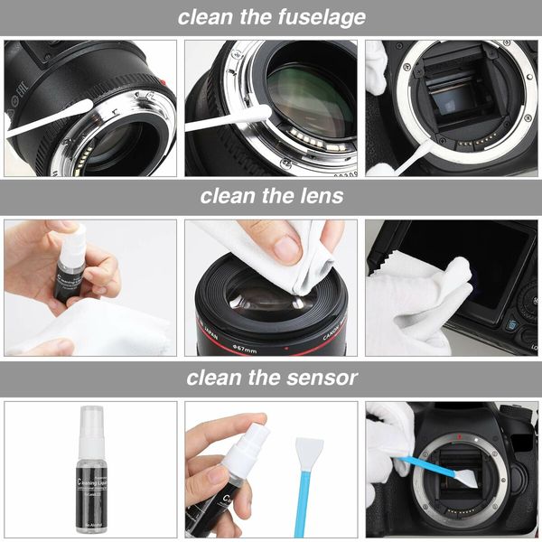 14-in-1 Camera Lens Cleaning Kit,Mirrorless Camera Sensor Cleaning Kit for DSLR Camera