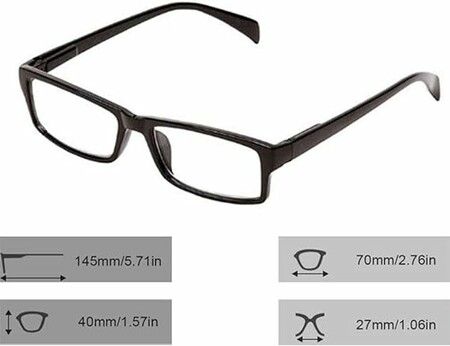 Auto Focus Reading Glasses for Clear Vision Adjustable Optics for Women and Men in Black