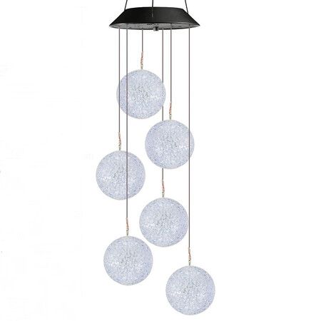 Solar Wind Chime, Color Changing Ball Wind Chimes for Garden, Patio