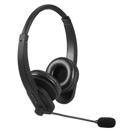 Wireless Bluetooth Offic Headset Noise Cancelling Mic Headphone For PC Laptop Phone