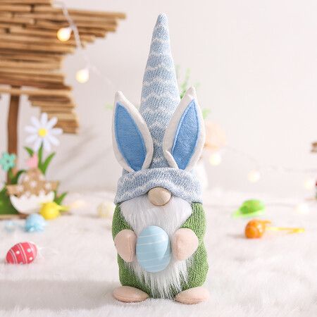 3 Pack of Easter Gnome Bunny with Easter EggHandmade Gnome Faceless Plush Doll,Bunny Gnomes OrnamentsIndoor Spring DecorEaster Decorations Ornaments