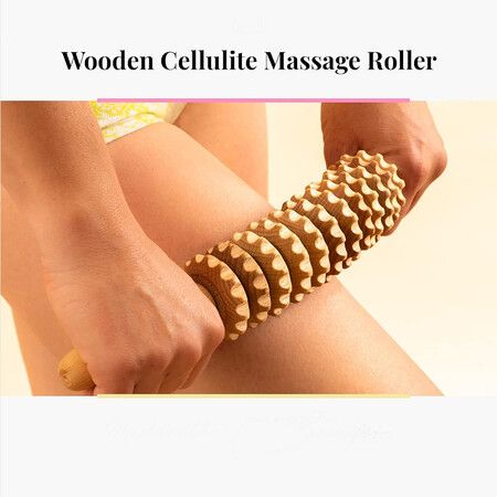 Wooden Massage Roller for Waist and Thigh