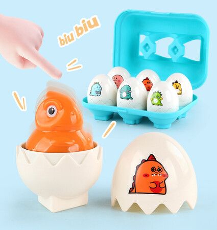 (dinoszur)Easter Egg Toys for Boys Girls Kids,Toddler Easter Basket Stuffers Prefilled Easter Eggs with Toys Inside Filled Infant Montessori Toy Gift