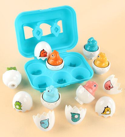 (dinoszur)Easter Egg Toys for Boys Girls Kids,Toddler Easter Basket Stuffers Prefilled Easter Eggs with Toys Inside Filled Infant Montessori Toy Gift