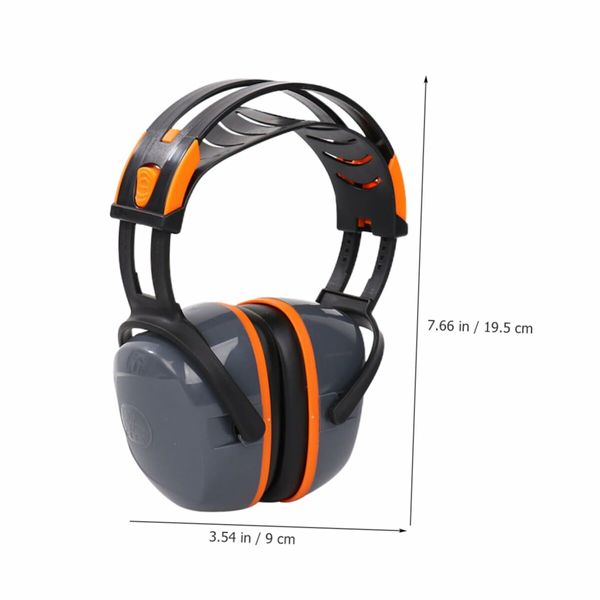 Noise Reducing Earmuffs, Anti-noise Ear Muffs ABS Comfortable Versatile Hearing Protection Earmuffs for Study Travel Play Work Mowing