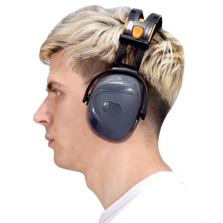 Noise Reducing Earmuffs, Anti-noise Ear Muffs ABS Comfortable Versatile Hearing Protection Earmuffs for Study Travel Play Work Mowing