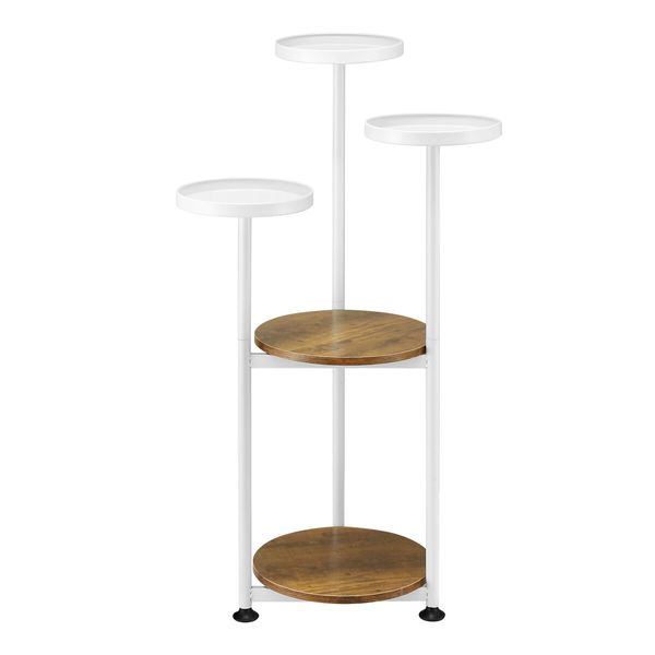 5 Tier Plant Pot Stand Metal Corner Flower Holder Shelf Display Unit Indoor Outdoor Shelves Garden Rack