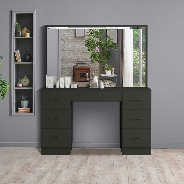 Dressing Table Set with Mirror Makeup Dresser Vanity Modern Home Furniture