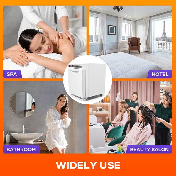 UV Hot Towel Warmer 5L Electric Heater Dryer Cabinet Stainless Steel Sterilliser for Facials Barber Salon Nail Club Home