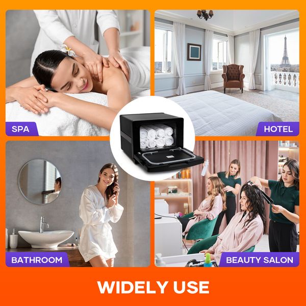 UV Towel Warmer 8L Electric Heater Dryer Cabinet Stainless Steel Sterilliser for Hot Facials Barber Spa Beauty Salon Shop