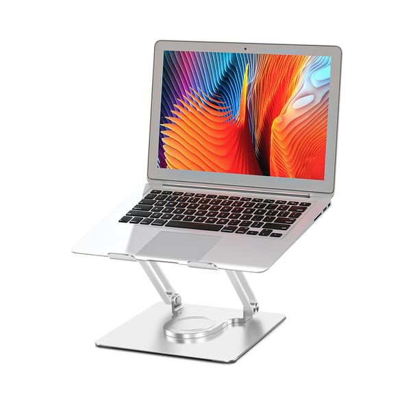 Laptop Holder Stand 360 Degree Swivel Notebook Riser Computer Monitor Foldable Ergonomic PC Station for 11 to 17 Inch Screen