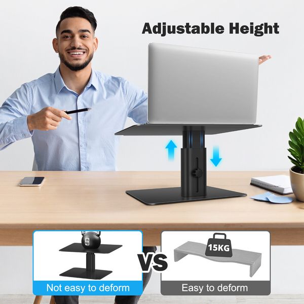 Laptop Stand Holder Notebook Computer Monitor PC Mackbook Riser Portable Ergonomic Adjustable Screen Support Desk Station