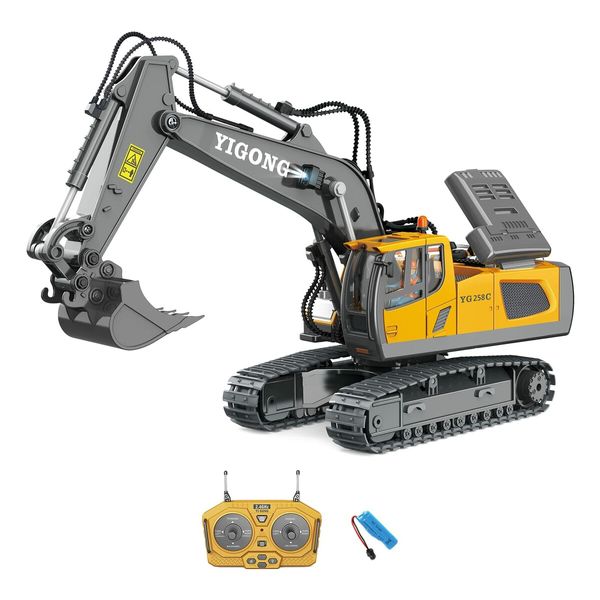 Remote Control Excavator ,1:20 Remote Control Digger Excavator Toys,11CH Engineering Vehicle Excavator Toy