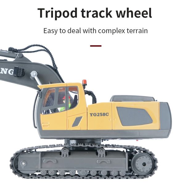 Remote Control Excavator ,1:20 Remote Control Digger Excavator Toys,11CH Engineering Vehicle Excavator Toy