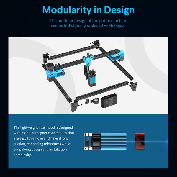 Laser Engraving Cutter Cutting Machine For Wood Leather Aluminum Acrylic Paper Plywood DIY 20w High Accuracy Online Off-line Connect