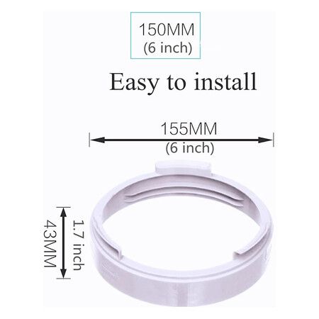 5.9 inch or 6 inch Portable Air Conditioner Exhaust Hose Coupler Round