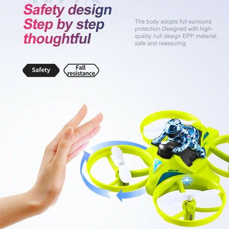 3 In 1 Remote Control Plane, Air Flight/ Driving On Land/Water Driving Waterproof Quadcopter RC Toy-Green