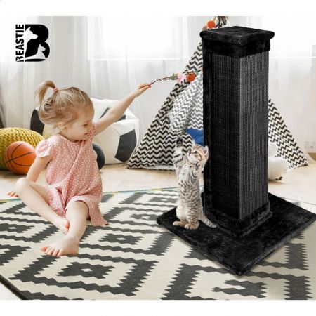 BEASTIE Cat Tree Scratcher Tower Scratching Post Condo House Furniture Wood 92cm