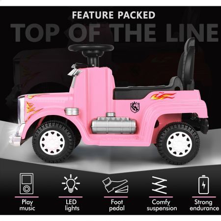 ALFORDSON Kids Ride On Car Electric Toy Truck 25W Motor w/ LED Lights Pink