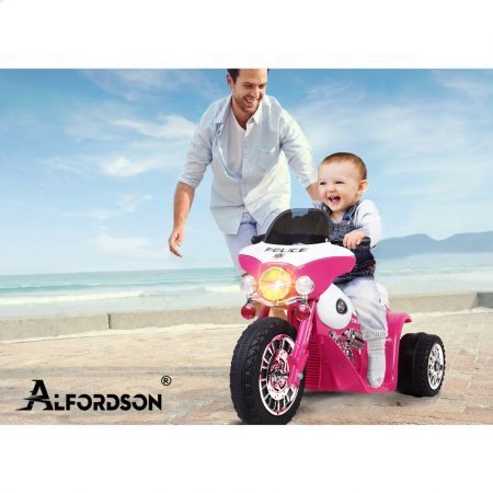 ALFORDSON Kids Ride On Car Electric Motorcycle 25W Motor Harley-Inspired Black