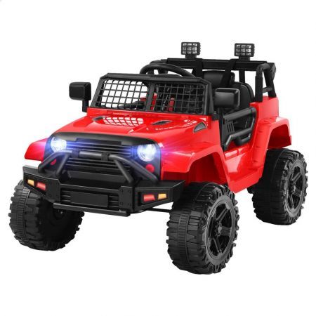 ALFORDSON Kids Ride On Car Toy Jeep Electric 12V 60W Motors R/C LED Lights Red