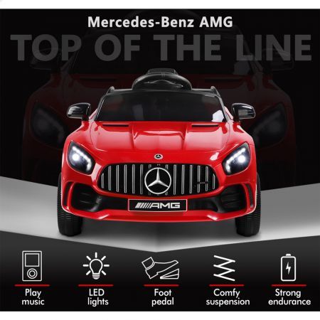 ALFORDSON Kids Ride On Car Mercedes-Benz AMG GT R Licensed Electric Motors Red