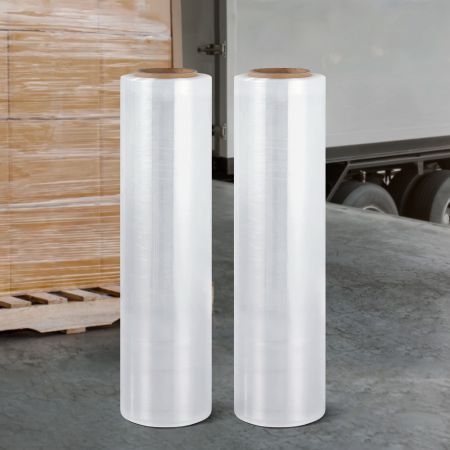 500mm x 400m Stretch Film Pallet Shrink Wrap 2 Rolls Package Use Plastic Clear