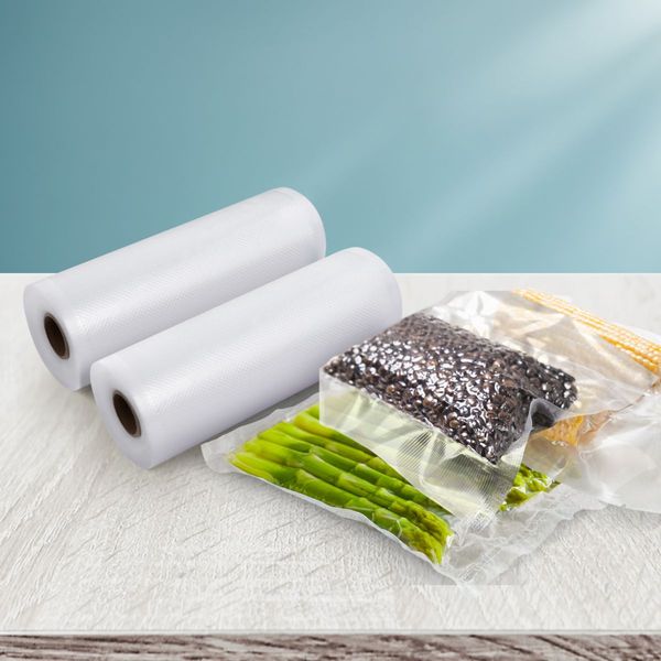 2 Rolls Food Vacuum Sealer Bags Storage Saver Heat Sealing Bag Pack 15CMX6M