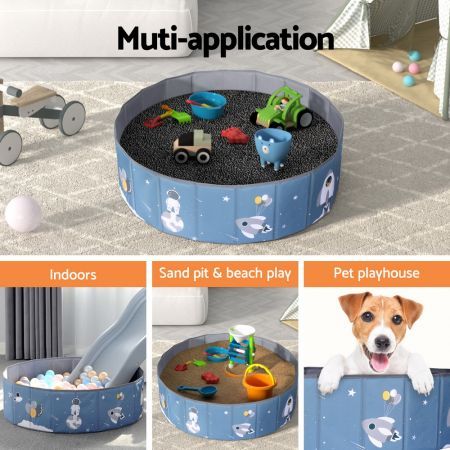 Keezi Kids Ball Pool Pit Toddler Play Foldable Child Playhouse Storage Bag Blue