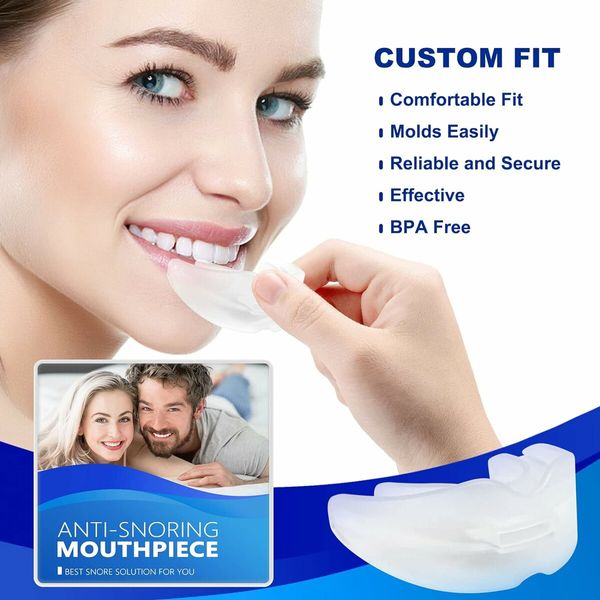 Anti Snoring Mouth Guard, Anti Snoring Mouthpiece, Snoring Solution Reusable Mouth Guard for Man