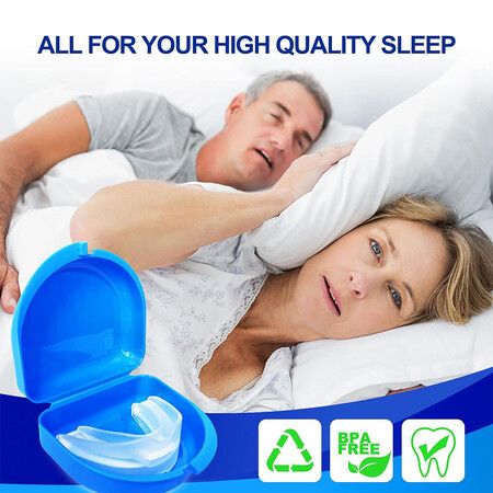 Anti Snoring Mouth Guard, Anti Snoring Mouthpiece, Snoring Solution Reusable Mouth Guard for Man